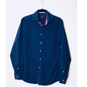 H & M Men’s Dark Blue button down Shirt